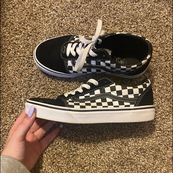 checkered vans poshmark